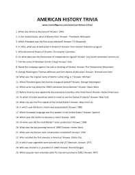 Once the game head has asked a trivia question, each player should write their answers on their sheet of paper. 33 Best American History Trivia Questions And Answers