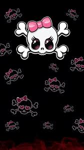 y skulls black pink hd phone