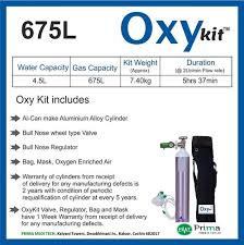 al can oxygen cylinder light weight