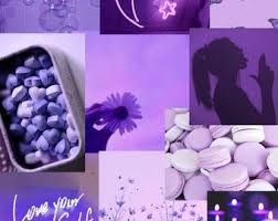 Feel free to use these simple pastel purple aesthetic images as a background for your pc, laptop, android phone, . Purple Aesthetic Wallpaper Etsy