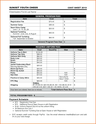 Costing Spreadsheet Template Food Cost Sheet Format Product