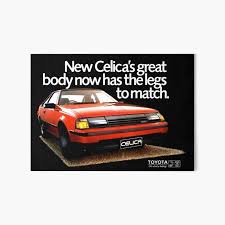 Learn more about jan from the toyota commercials. Toyota Celica Art Board Print By Throwbackmotors Redbubble