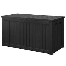 Tozey Xxl 230 Gal Black Patio Deck Box