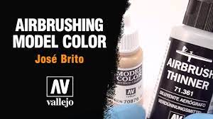 airbrushing vallejo model color you