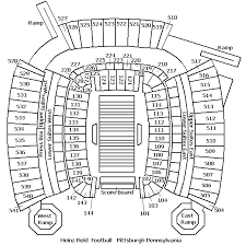 pittsburgh steelers stadium seating chart