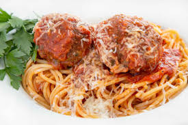clic spaghetti with meat chef