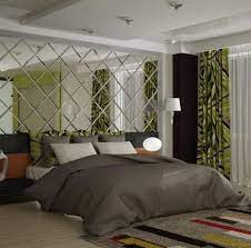 Bedroom Decor Beveled Mirror Tiles