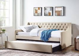 transitional beige on tufted daybed