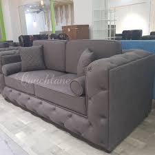 juliet sofa grey suede couchlane