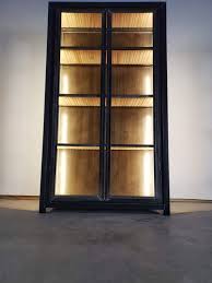 Modern Curio Cabinet Industrial Hutch