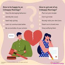 unhappy marriage signs effects how