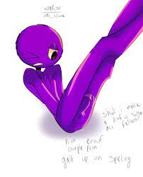anthro anthro focus anthro only male male focus male only penis  purple (rainbow friends) purple body purple penis purple skin rainbow  friends roblox roblox game self upload tagme valkov 