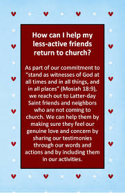 less active friends return to church