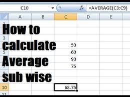 how to calculate average percene in