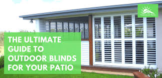 Outdoor Blinds For Your Patio
