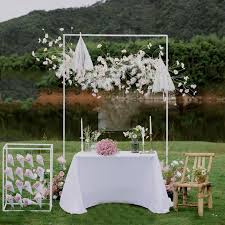 wedding props stage background wrought