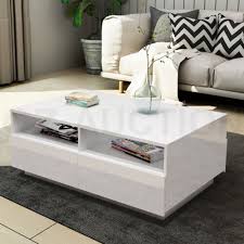 New Modern Coffee Table 4 Drawer