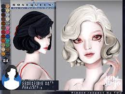 ts4 female hairstyle rosequeen maxis