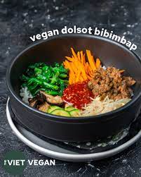 vegan dolsot bibimbap the viet vegan
