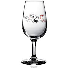 Engraved Wine Glass With Text Photo