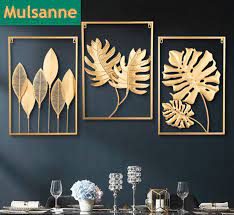 metal wall decor with square frame