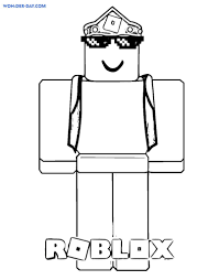 coloring pages roblox print for free