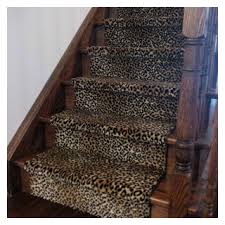 leopard print stair runner