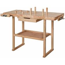 Workbench With Vices Model 1 Wooden