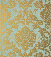 Passaro Damask Wallpaper By Thibaut In