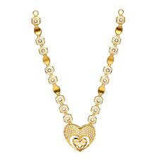 vaibhav jewellers 22k plain gold dubai fancy necklace 9vj8859