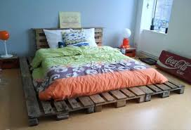 a pallet bed