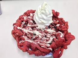 Red Velvet Funnel Cake Wonderland gambar png