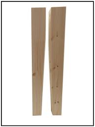 90mm tapered table legs pine or oak