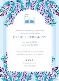 free naming ceremony invitation