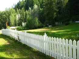Custom Made Wooden Garden Fence White
