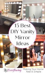 diy vanity mirror ideas to craft