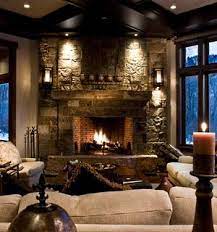 Stone Corner Fireplace Designs