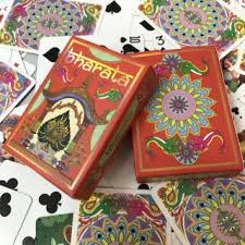 bharata playing cards rare indian deck
