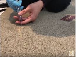 how to repair bleached carpets the