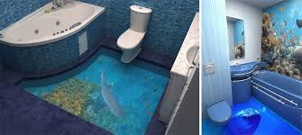 While i'm very convinced that i will love how it looks, i'm questioning how practical it is. 3d Floors Turn Your Bathroom Into An Ocean Bored Panda