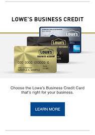 Get 5% off at lowe's & no annual fee. Lowe S Business Credit Chooses Rdwadewthe Lowe S Business Credit Card That S Right For Your Business Business Credit Cards Credit Card Member Card