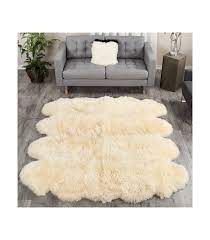 frr chagne extra large sheepskin rug 8 pelt octo 7x6 ft