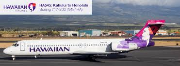 Hawaiian Airlines 717 Economy Class Kahului To Honolulu