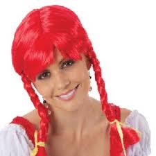 pippi longstocking red braided pigtails