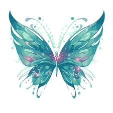 turquoise erflies clipart images