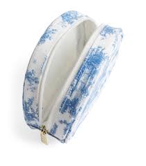 harrods toile cosmetic bags set of 2