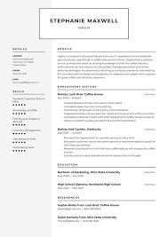 Regardless of your level of experience, what to write in a cv for an internship typically follows a tried and trusted structure, which we outline below. Barista Resume Examples Writing Tips 2021 Free Guide Resume Io