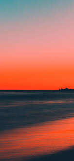 Sunset Beach Sea Horizon Scenery 8K ...