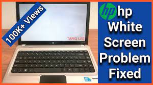 how to fix hp white screen problem