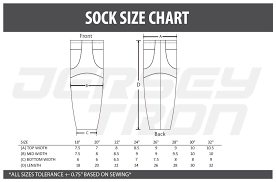 Sock Sizing Chart Jerseytron